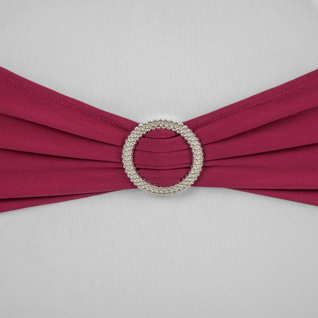 Buckle Spandex Stretch Chair Band - Burgundy