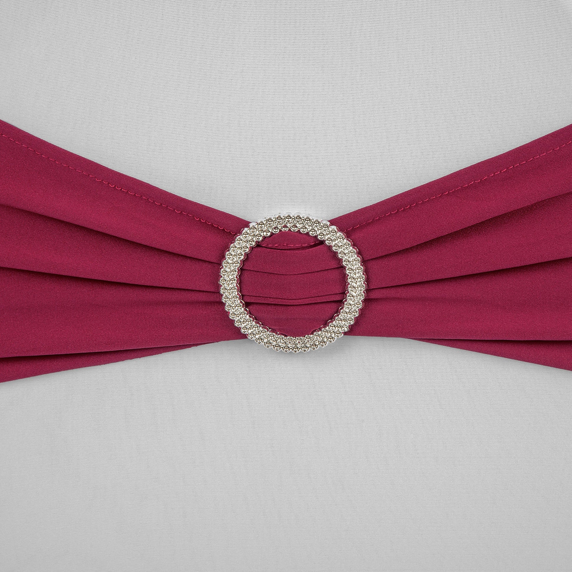 Buckle Spandex Stretch Chair Band - Burgundy