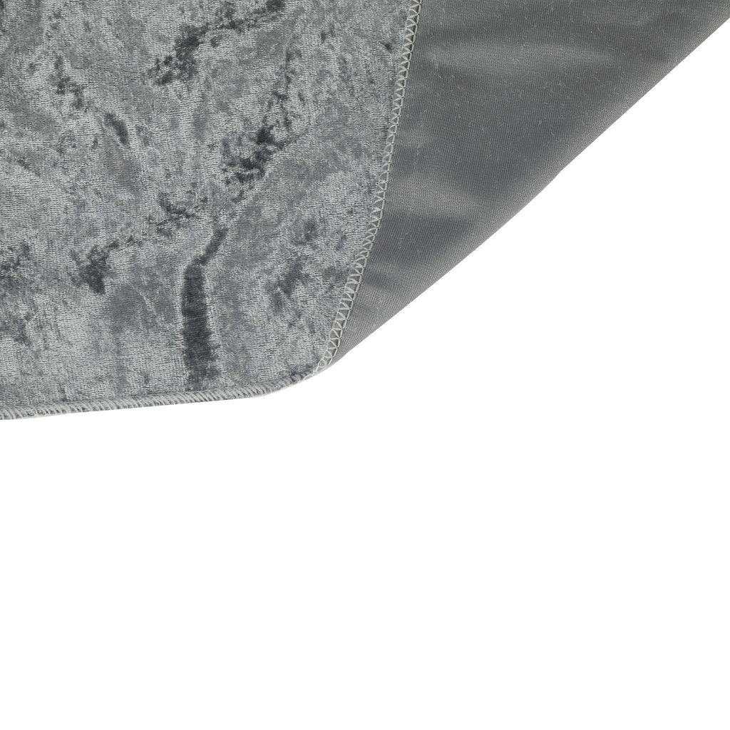 Velvet Table Runner - Charcoal
