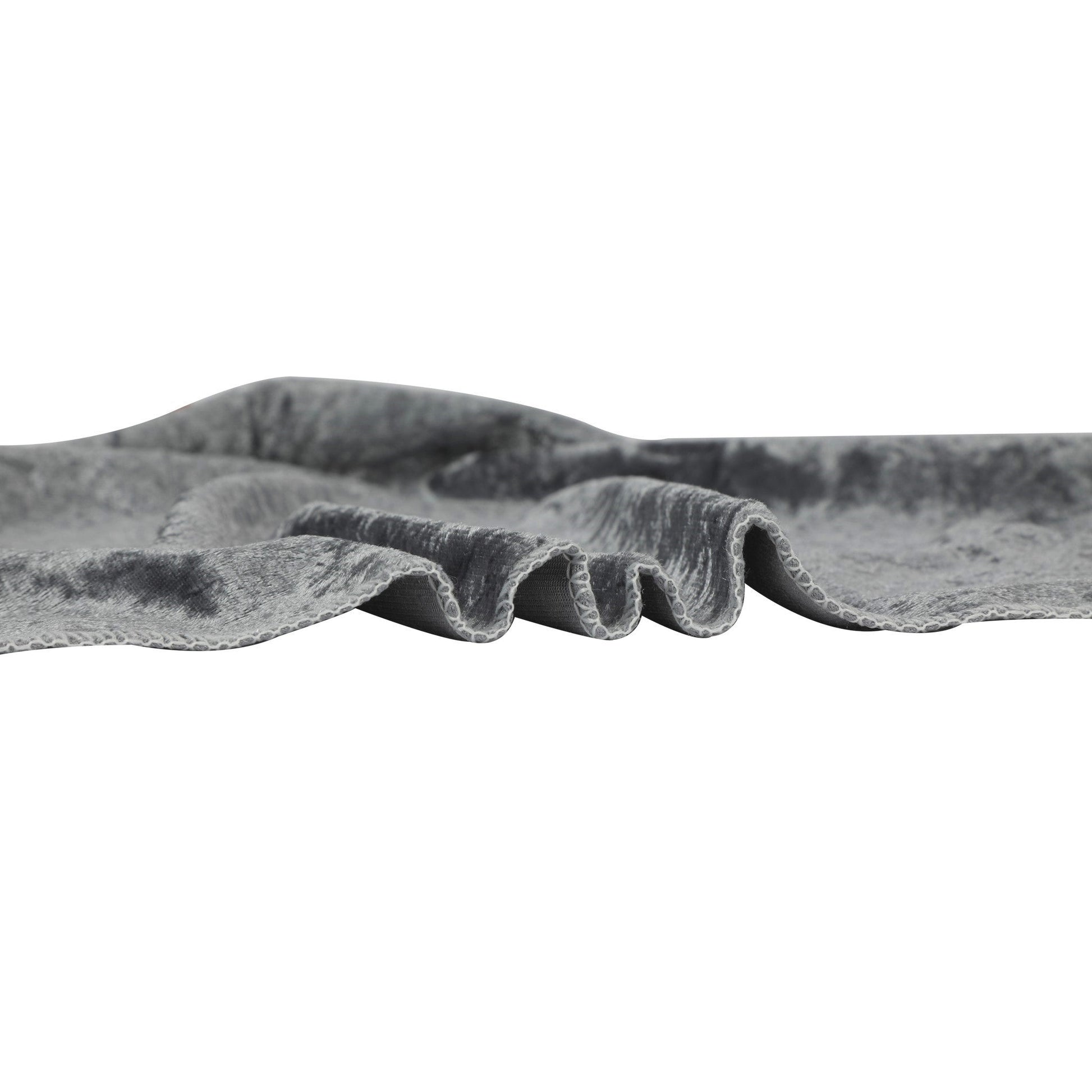 Velvet Table Runner - Charcoal