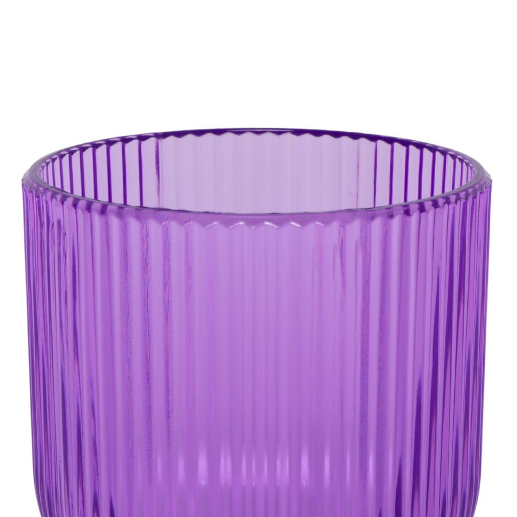 Lavender Acrylic 11oz Wine Goblets Ripple Design (6 pcs/pk)
