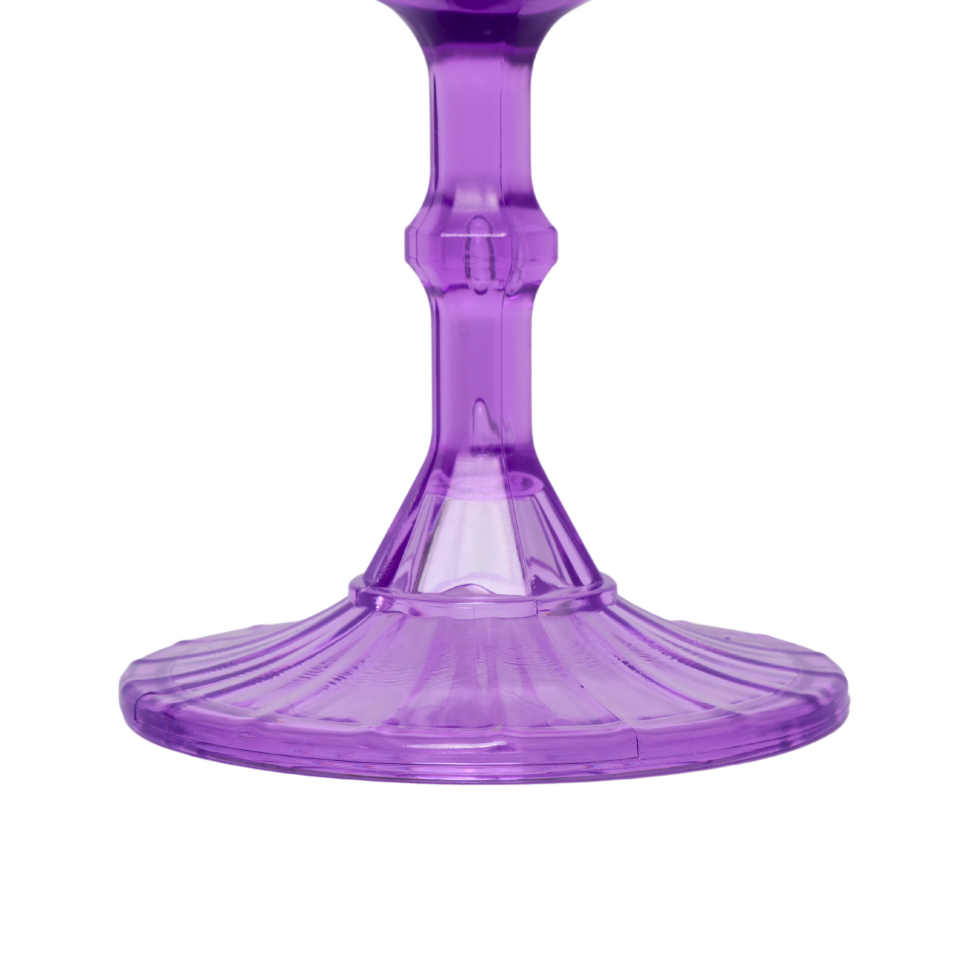 Lavender Acrylic 11oz Wine Goblets Ripple Design (6 pcs/pk)