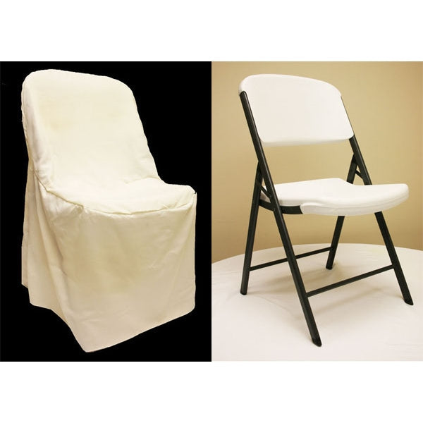 LIFETIME folding chair Cover - Ivory - CV Linens