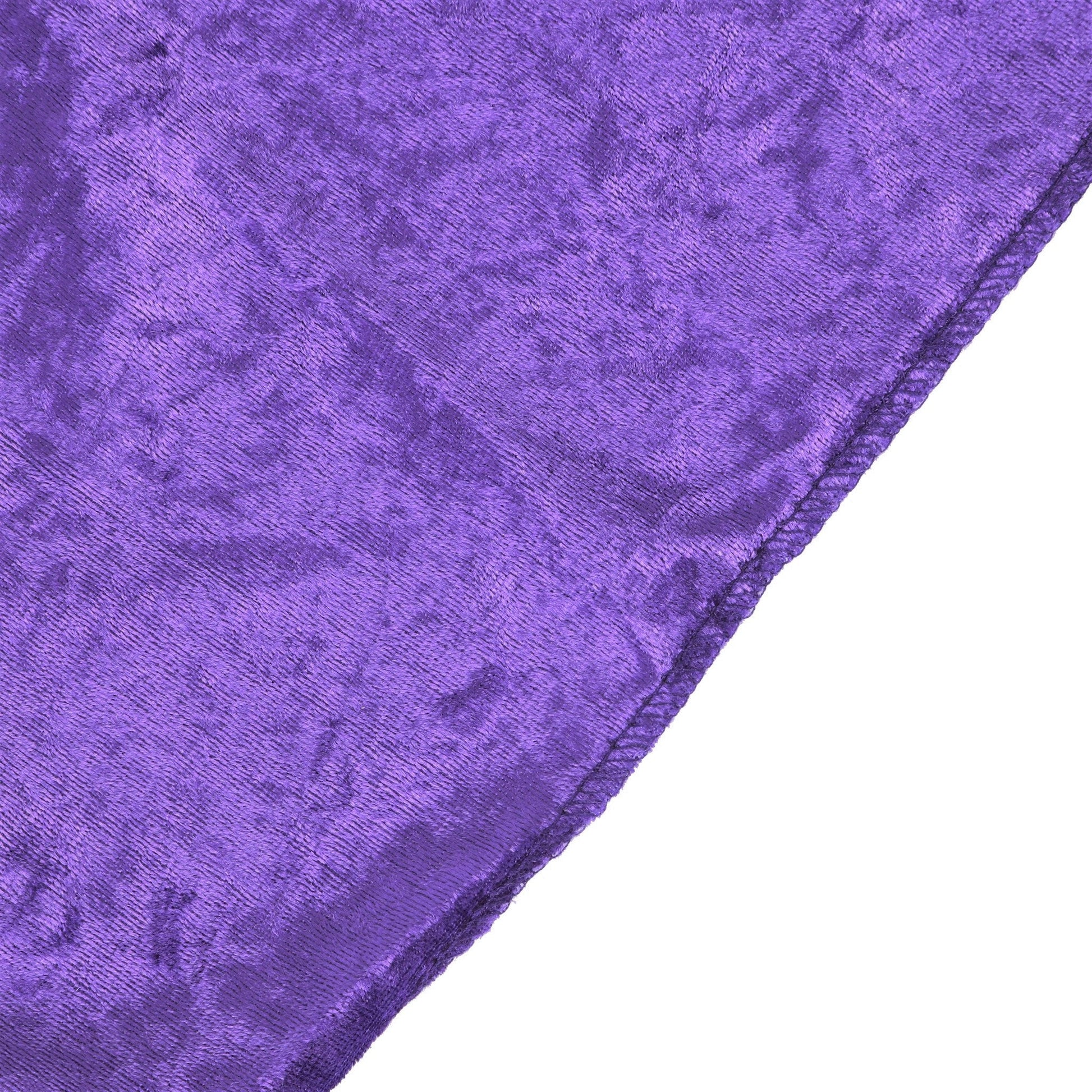 Velvet 16ft H x 52" W Drape/Backdrop Curtain Panel - Purple
