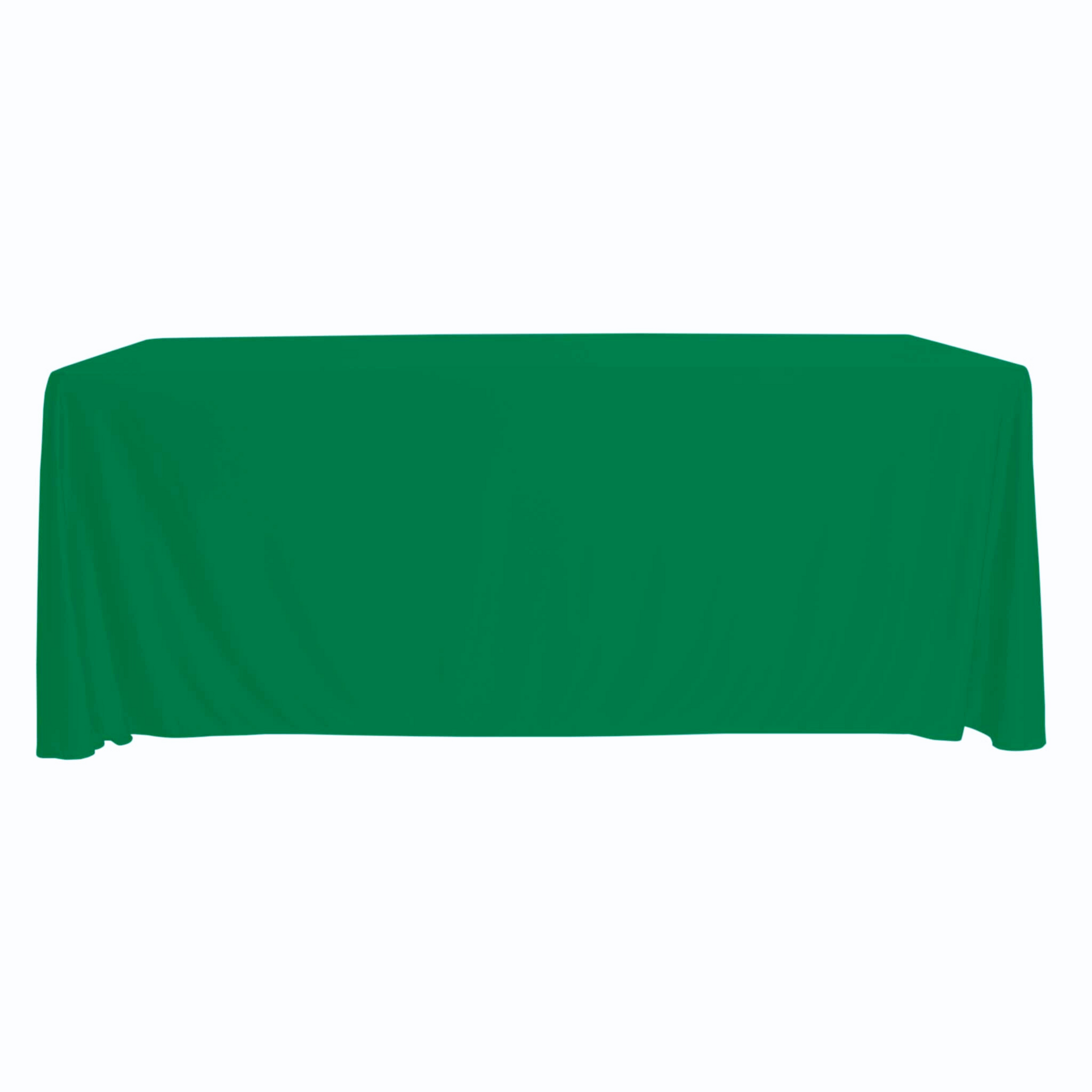 Scuba 90"x132" Rectangular Oblong Tablecloth - Emerald Green