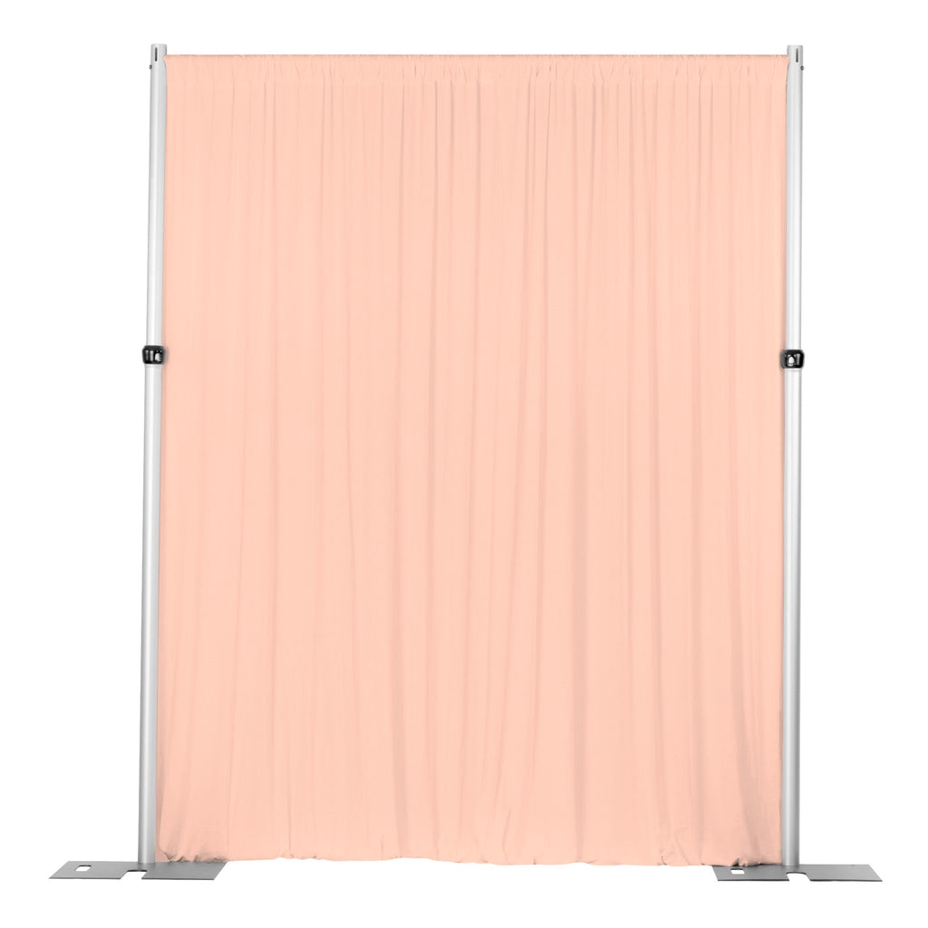 Spandex 4-way Stretch Drape Curtain 8ft H x 60" W - Blush/Rose Gold