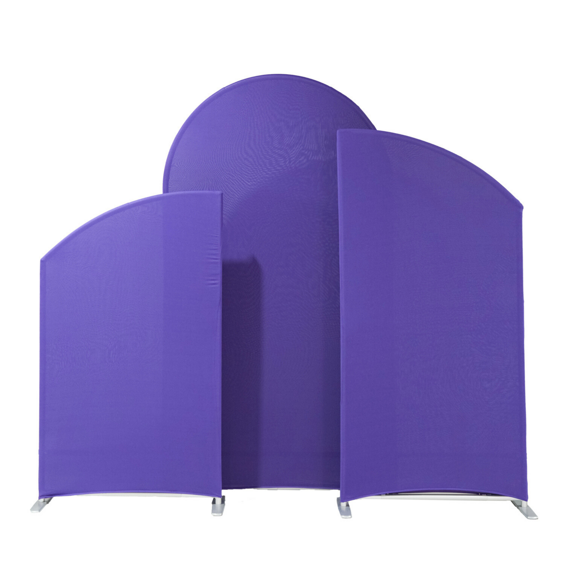 Spandex Arch Covers for Heavy Duty Chiara Frame Backdrop 3pc/set - Purple