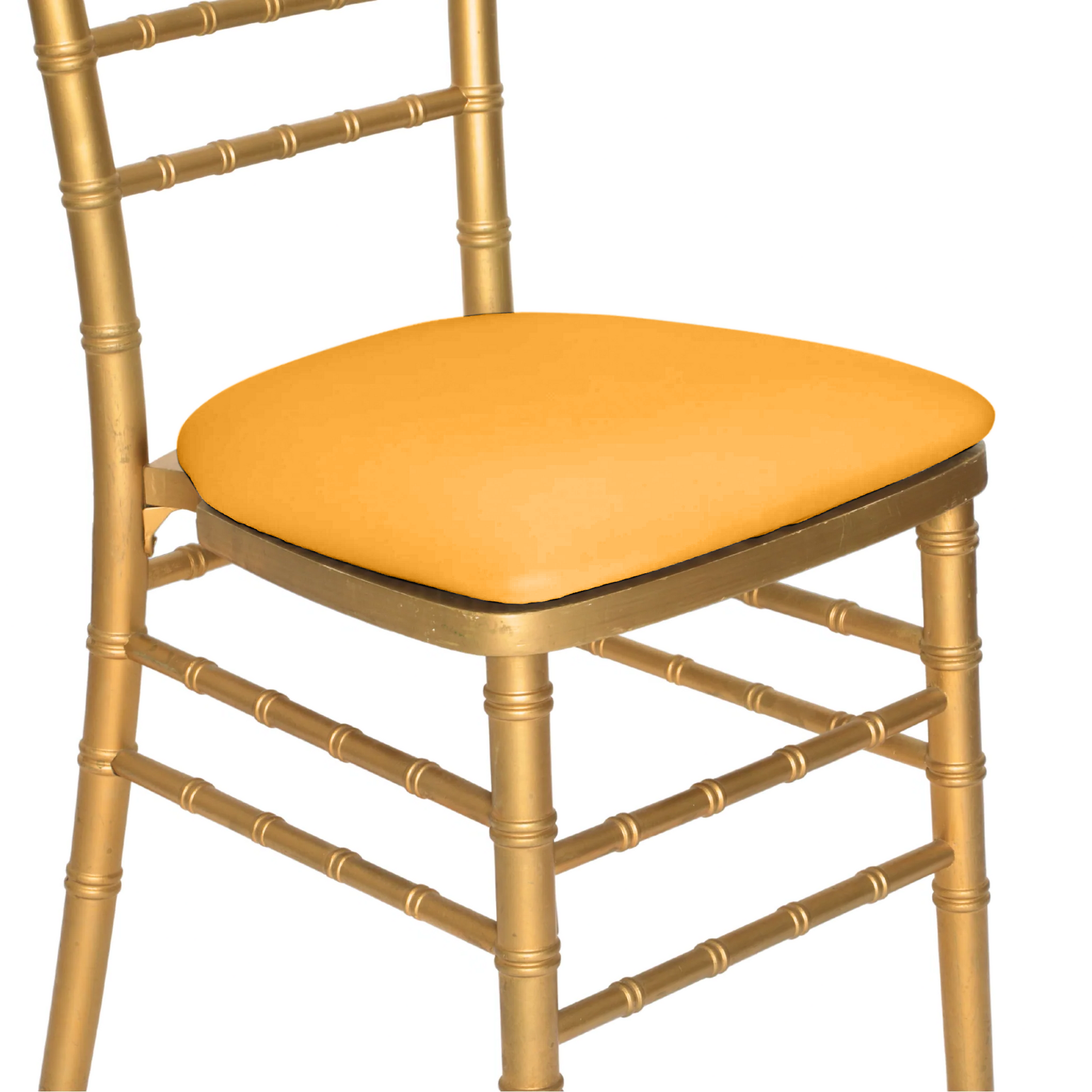 5 pcs/pk Spandex Chiavari Seat Pad Cover - Canary Yellow - CV Linens