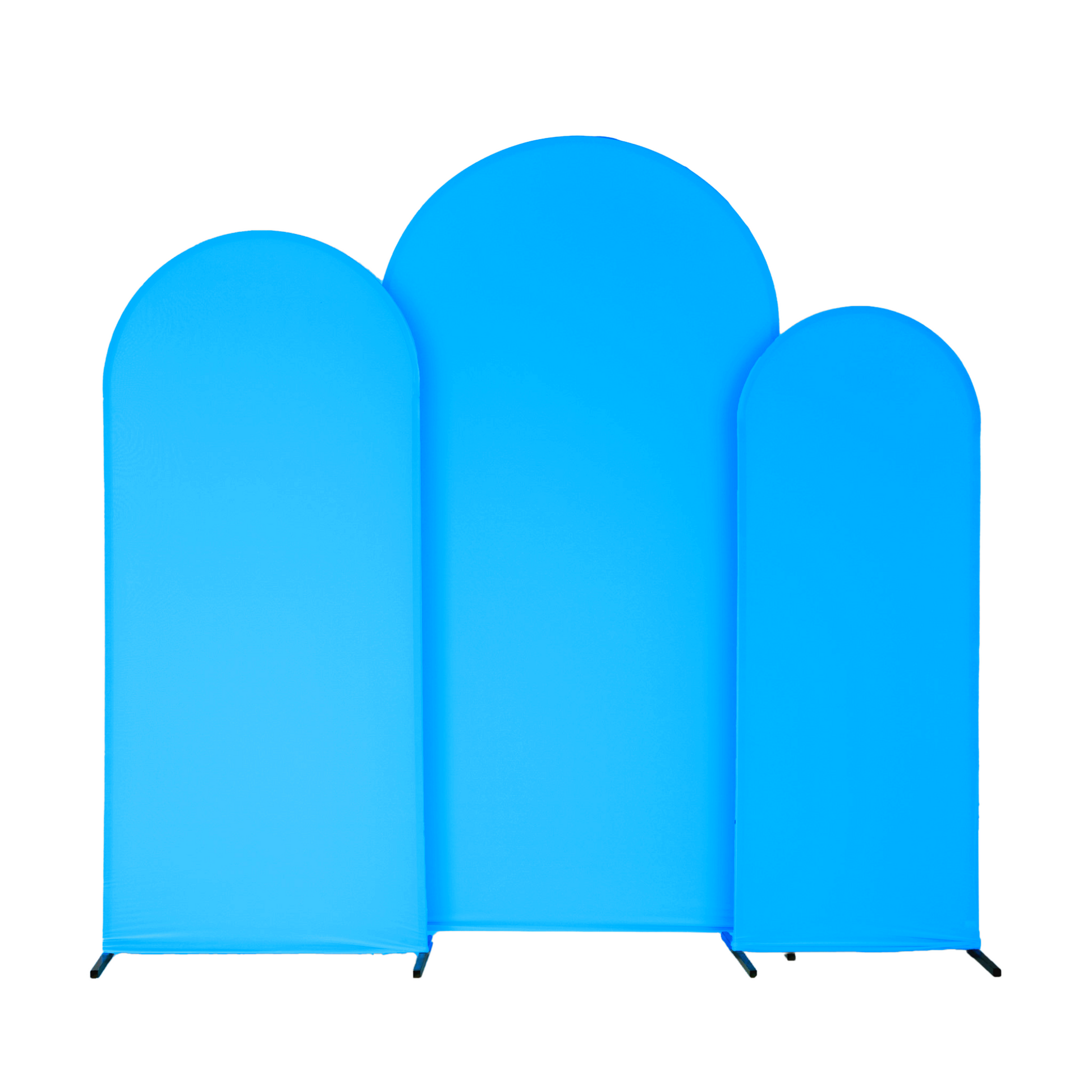 Spandex Covers for Trio Arch Frame Backdrop 3pc/set - Aqua Blue