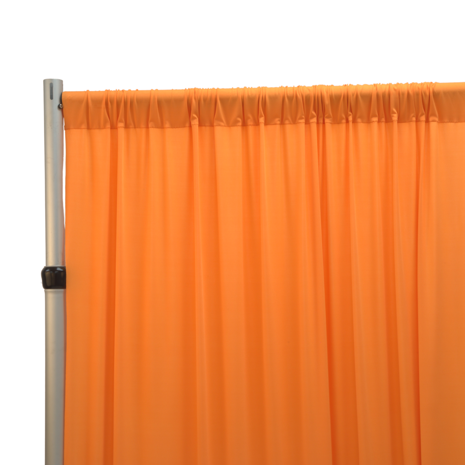 Spandex 4-way Stretch Backdrop Drape Curtain 12ft H x 60" W - Orange