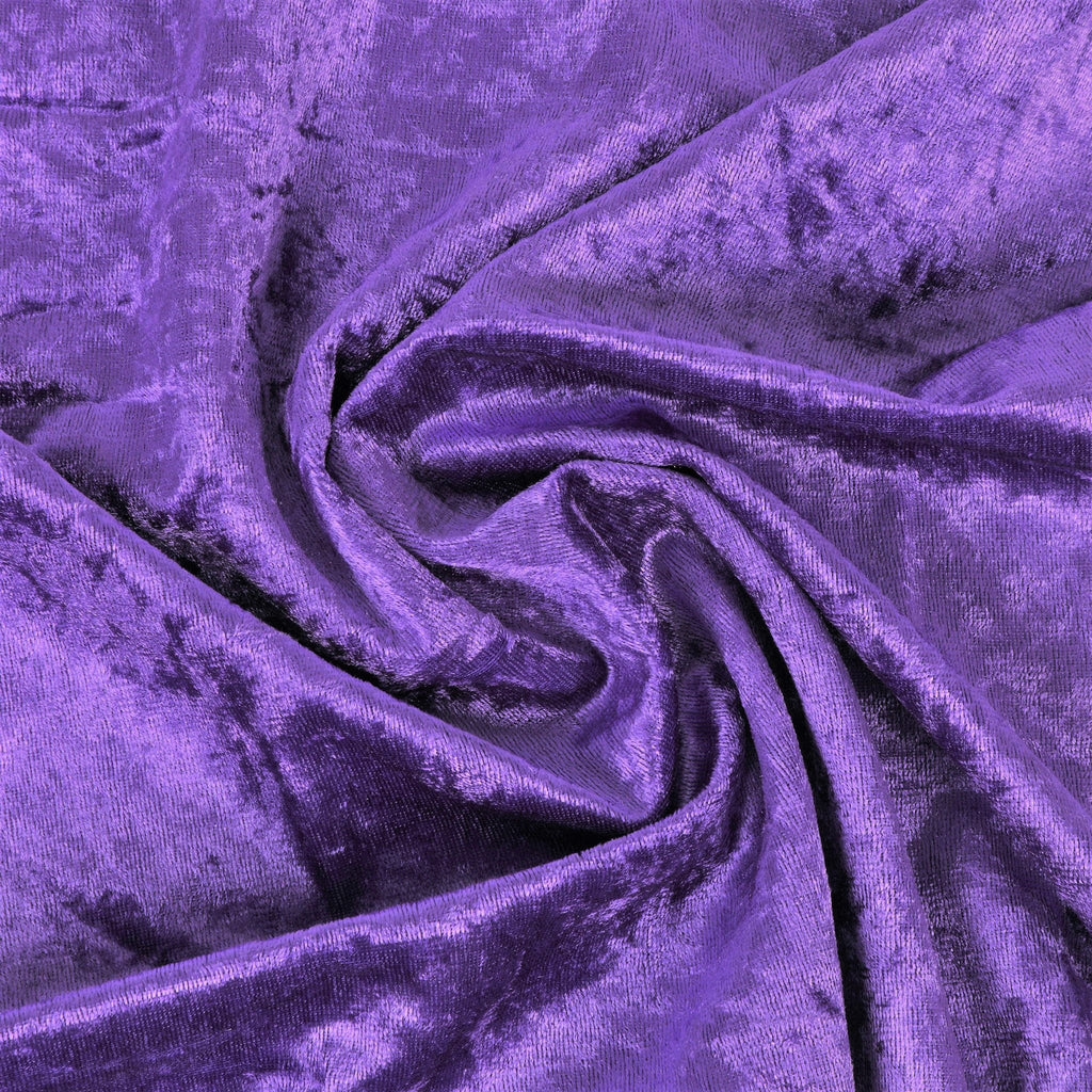 Velvet 16ft H x 52" W Drape/Backdrop Curtain Panel - Purple