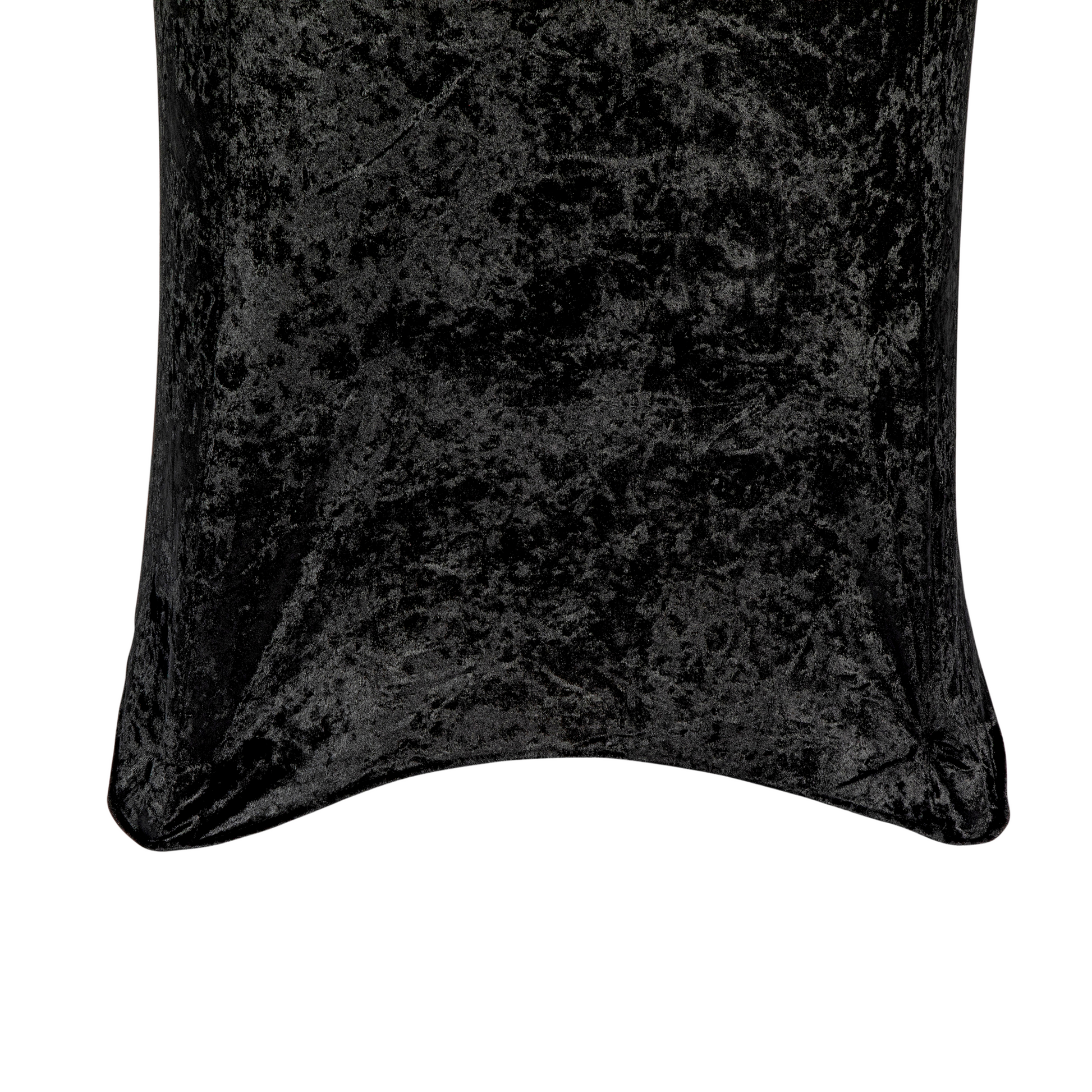 Velvet Spandex Cocktail Table Cover 32" Round - Black
