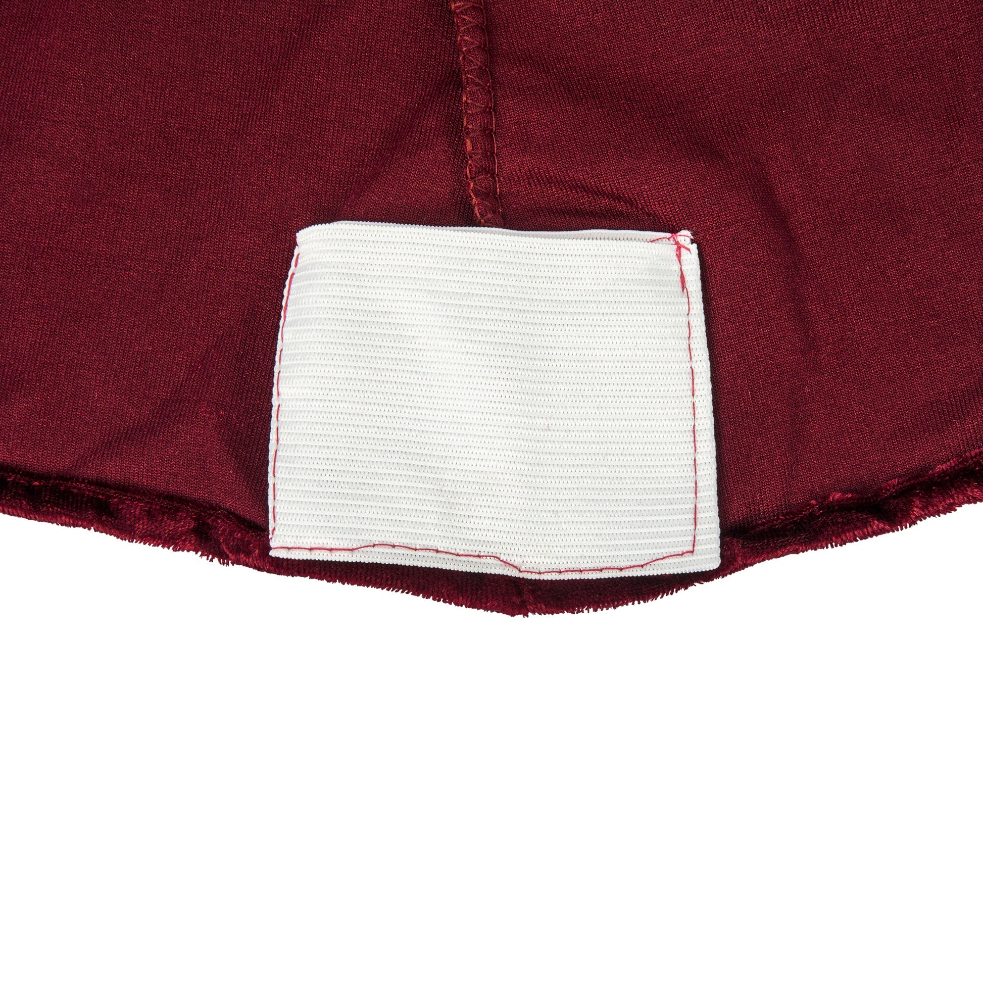 Velvet Spandex Cocktail Table Cover 32" Round - Burgundy