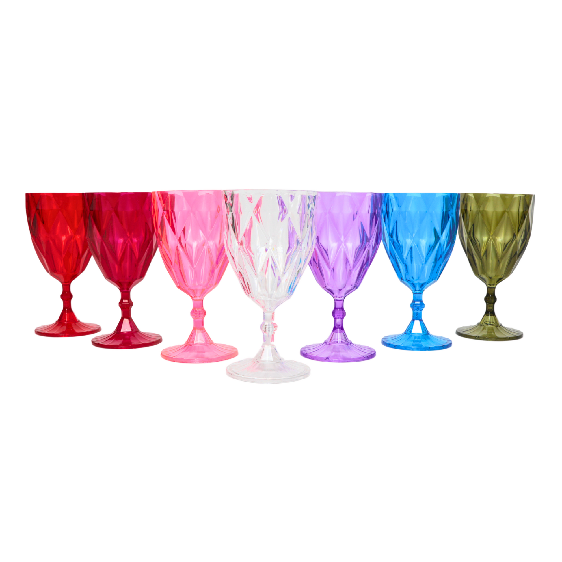 Red Vintage Acrylic Goblets (6 pcs/pk)